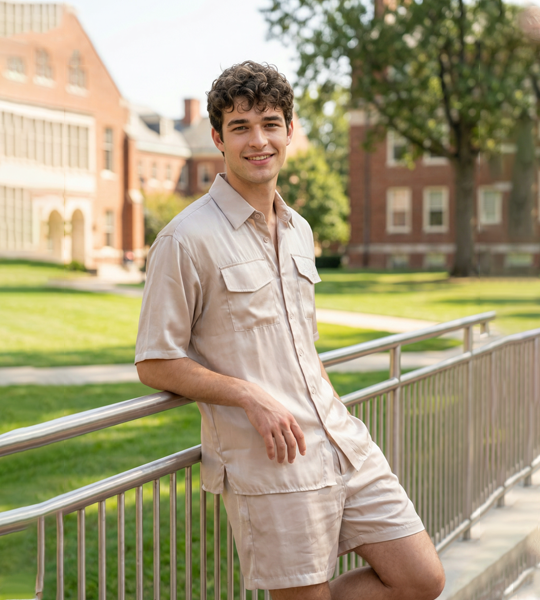 Balmain Co-ord: Modern Glossy Satin Edition