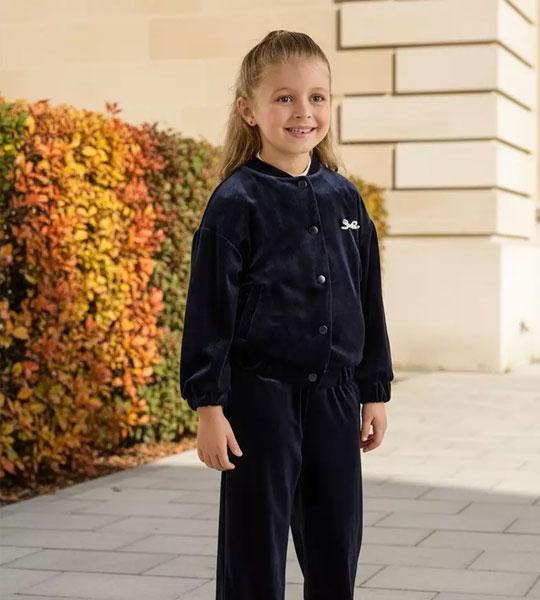 Velour Bomber Jacket and Pants Set